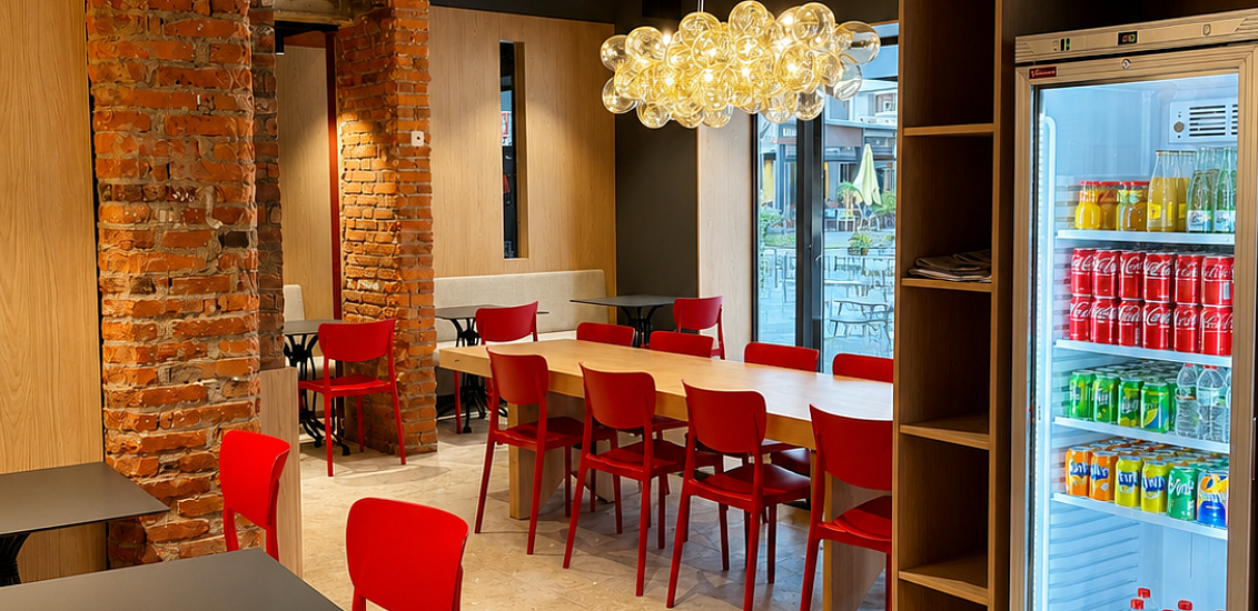 La cafétéria de l’Hotel Tudel