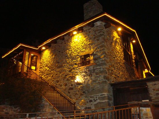 Night and dinner in a typical Andorran Borda